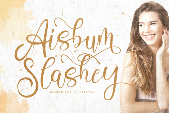 Aisbum Slashey: The Elegant Script Font for Modern Branding