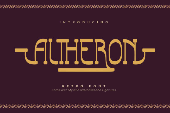 Altheron: A Unique and Trendy Serif Font for Creative Projects