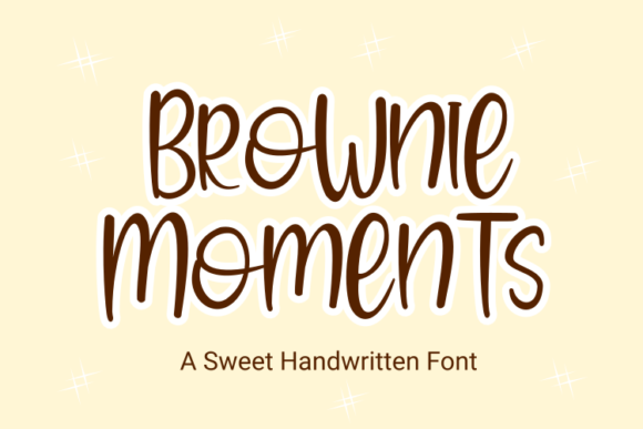 Brownie Moments: A Charming Handwritten Font for Editorial Design