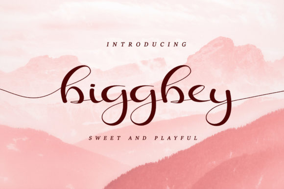 Discover Biggbey: A Sweet and Versatile Handwritten Font