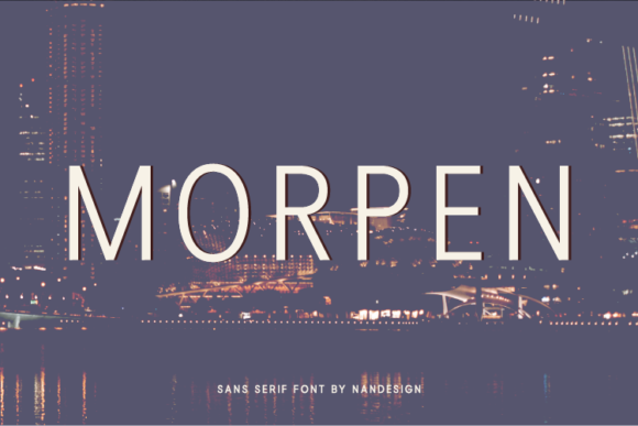 Discover Morpen: A Thin Lettered Sans Serif Font