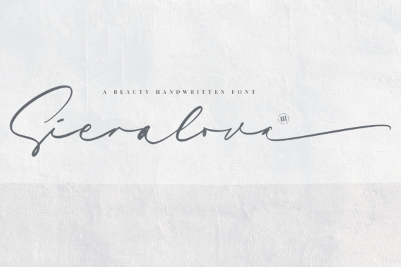 Discover Sieralova: A Timeless Handwritten Font for Elegant Branding