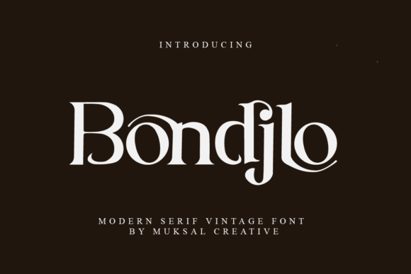 Discover the Charm of Bondjlo: A Versatile Serif Font