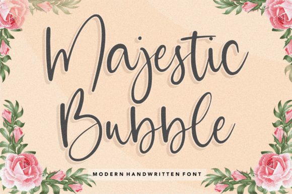 Discover the Charm of Majestic Bubble: A Versatile Handwritten Font