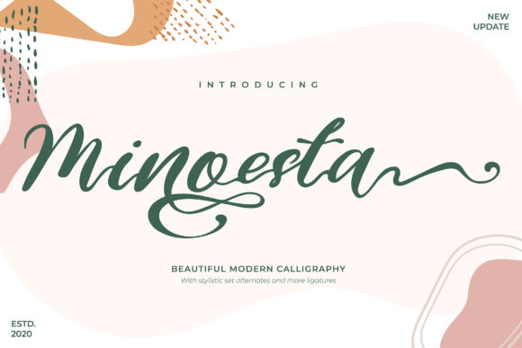 Discover the Charm of Minoesta: A Dainty Handwritten Font