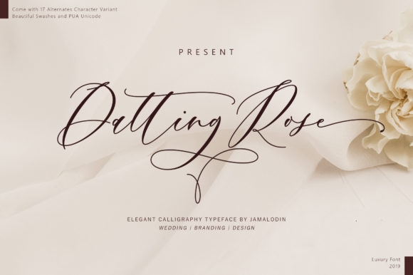 Discover the Elegance of Datting Rose Font