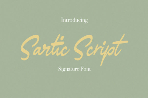 Elevate Your Craft with Sartic Script Font