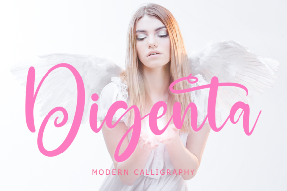 Enhance Your Brand with Digenta: A Delicate Handwritten Font