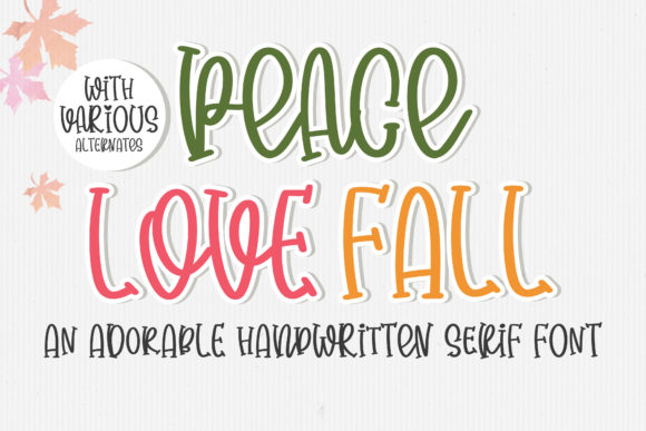 Enhance Your Campaigns with Peace Love Fall Font