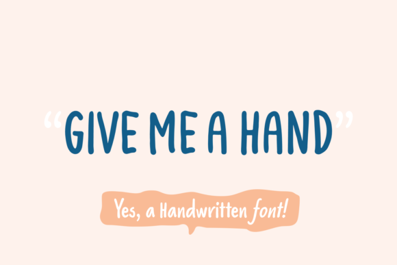 Give Me a Hand: A Premium Script Font for Elegant Branding