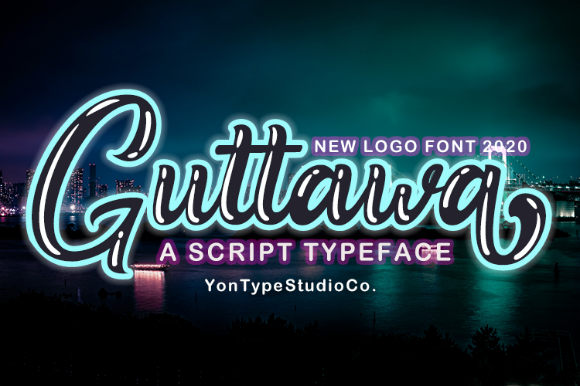 Guttawa: A Bold and Trendy Handwritten Font for Editorial Design