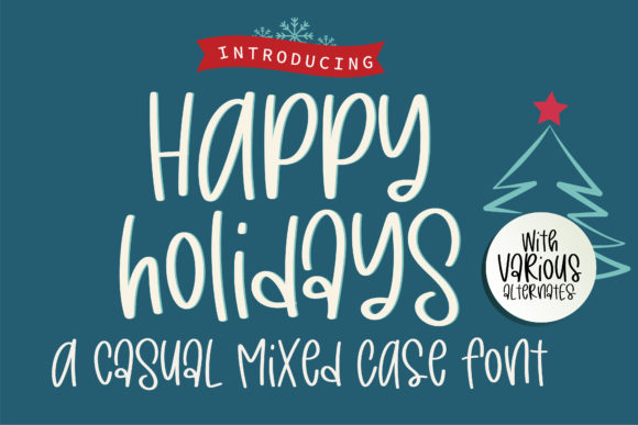 Happy Holidays: A Charming Script Handwritten Font