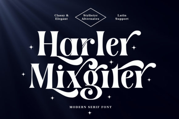 Harler Mixgiter: A Charming Serif Font for Elegant Branding