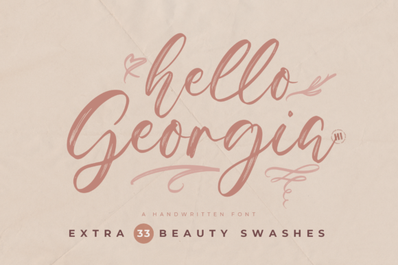 Hello Georgia: The Elegant Script Handwritten Font for Marketers