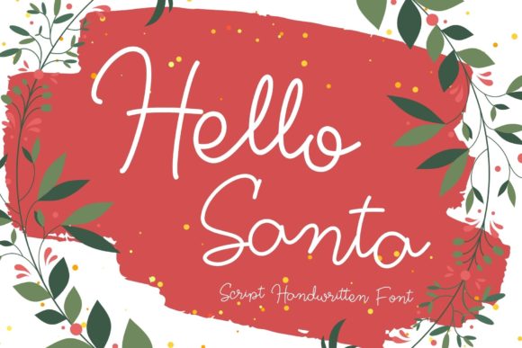 Hello Santa: A Timeless Handwritten Font for Elegant Branding