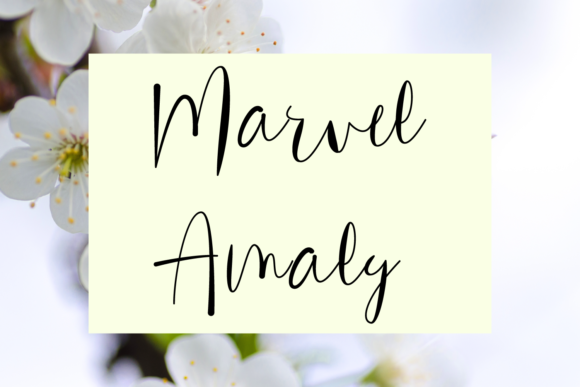 Marvel Amaly: A Delicate and Joyful Handwritten Font