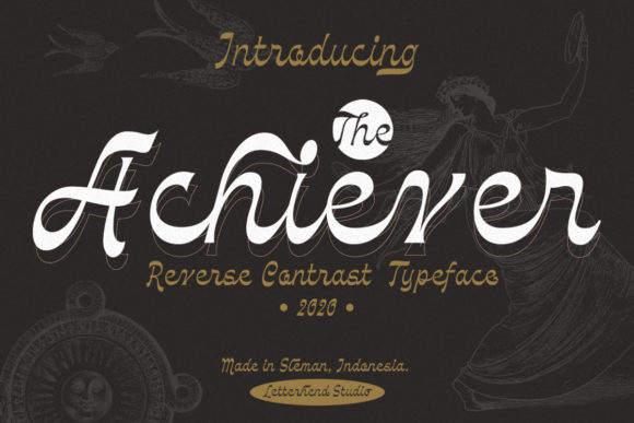 The Achiever: A Vintaged Handwritten Font for Elegant Branding