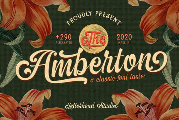 The Amberton: A Classic Handwritten Font for Elegant Publishing